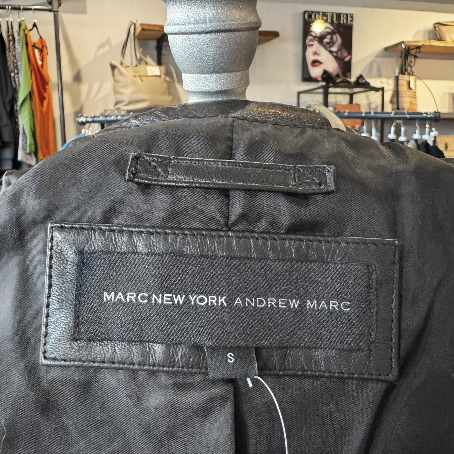 Andrew Marc Diamond Quilted Leather Jacket