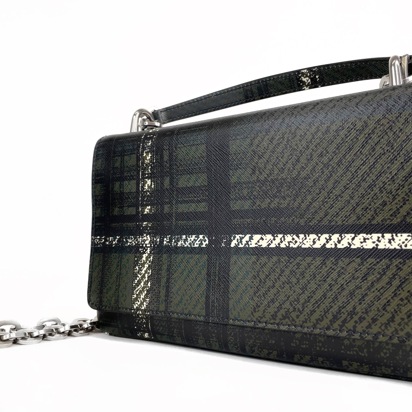 Prada Tartan Chain Bag