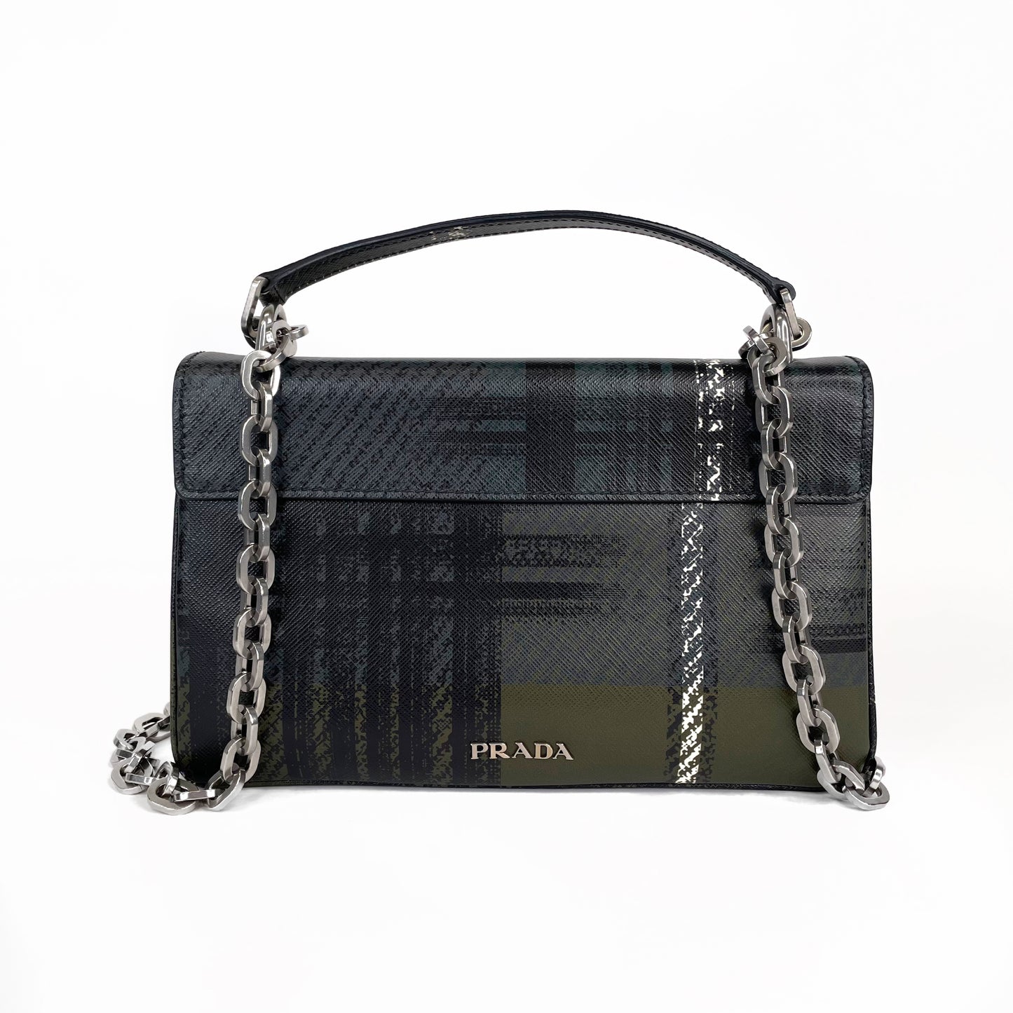 Prada Tartan Chain Bag