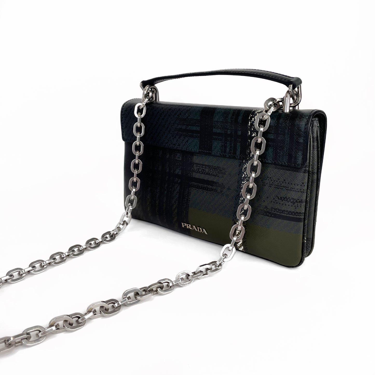 Prada Tartan Chain Bag