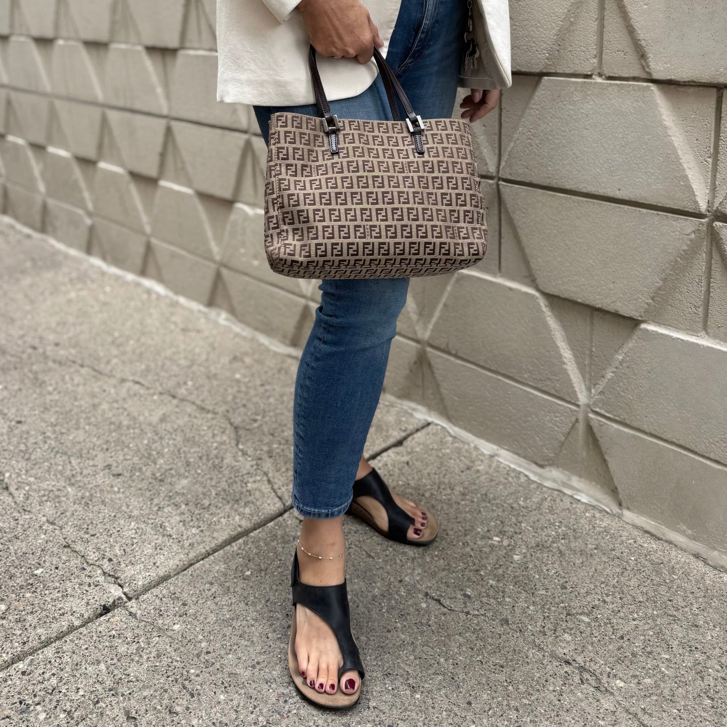 Fendi Zucchino Mini Tote Bag