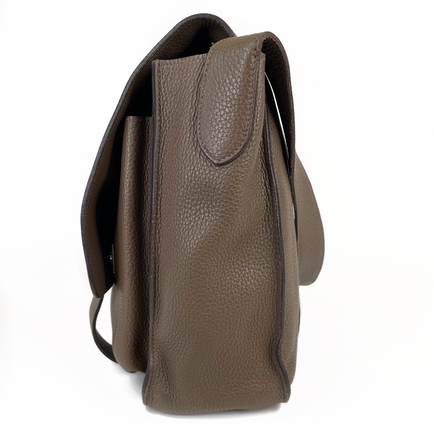 Hermès Etoupe Clemence Steve Messenger Bag