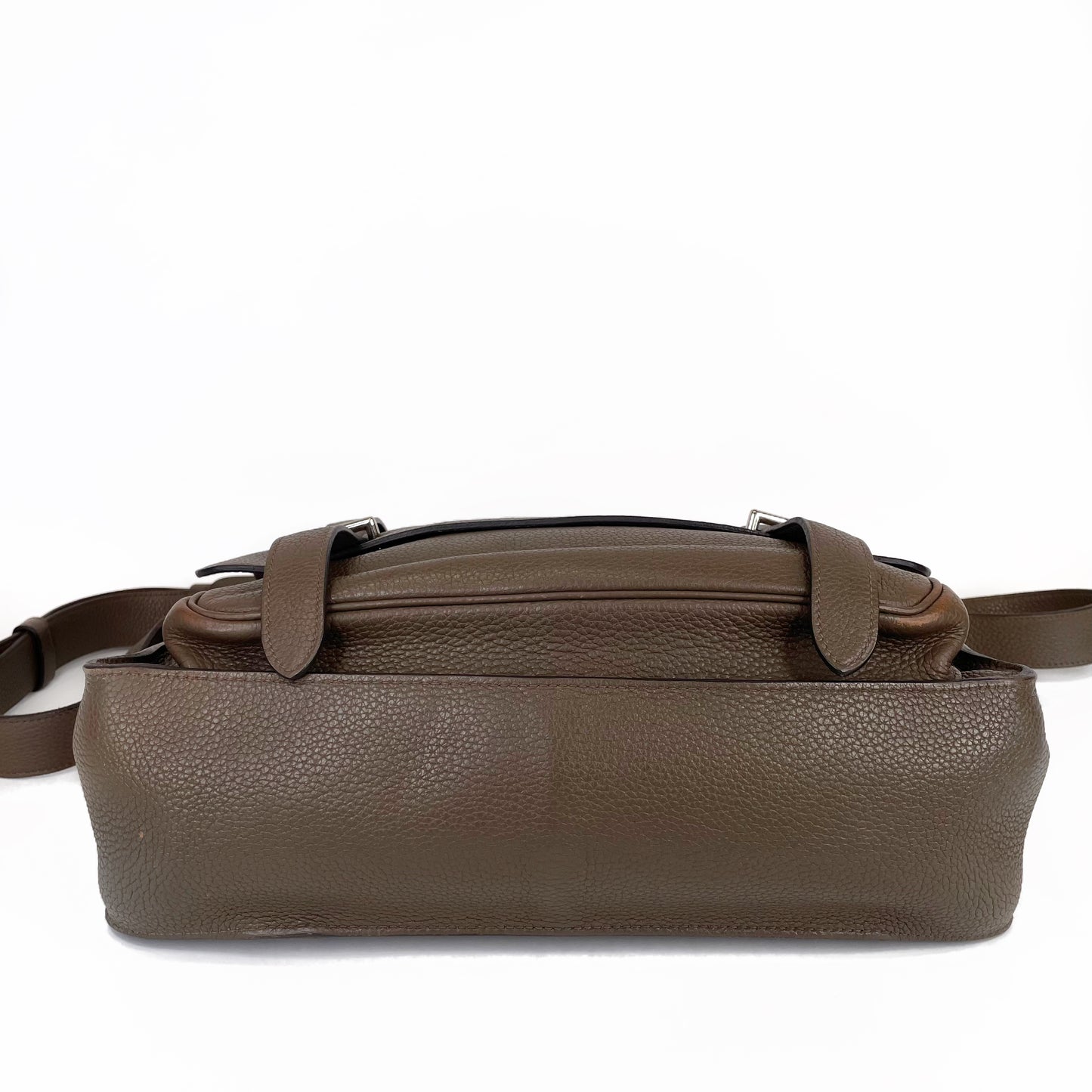 Hermès Etoupe Clemence Steve Messenger Bag