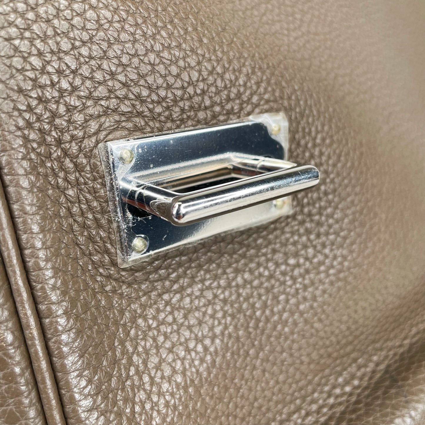 Hermès Etoupe Clemence Steve Messenger Bag
