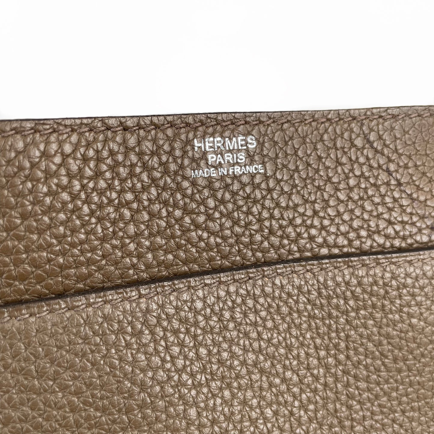 Hermès Etoupe Clemence Steve Messenger Bag