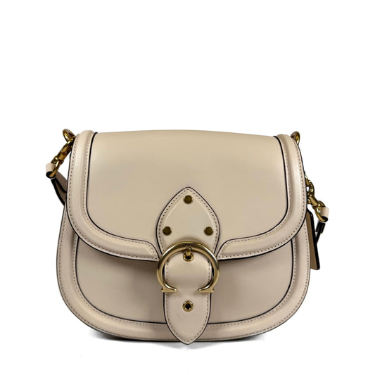 Coach Beat Saddle Cream Bag