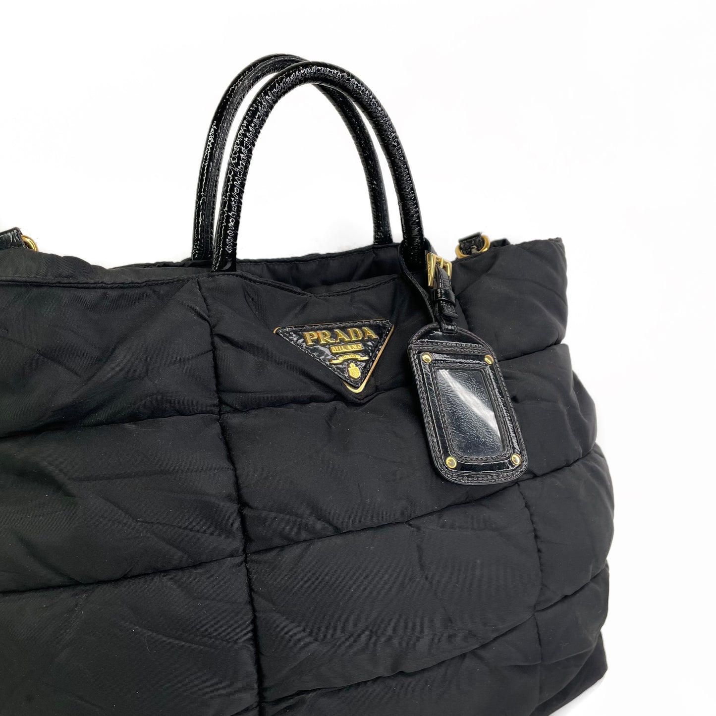Prada Gaufre Nylon Tote Bag