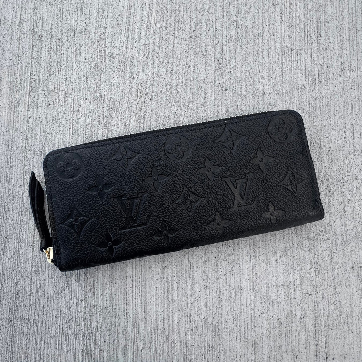 Louis Vuitton Zippy Empriente Leather Wallet