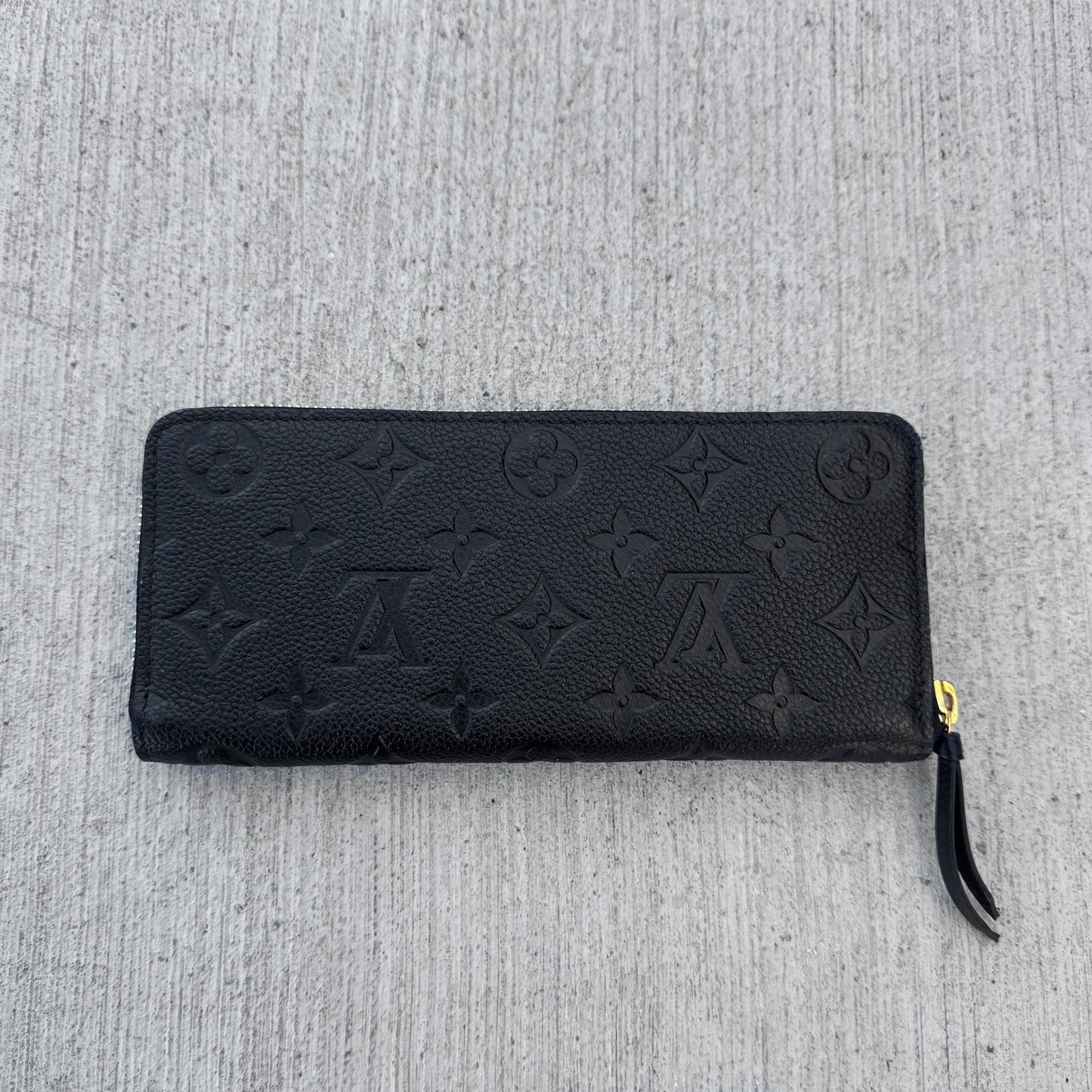 Louis Vuitton Zippy Empriente Leather Wallet
