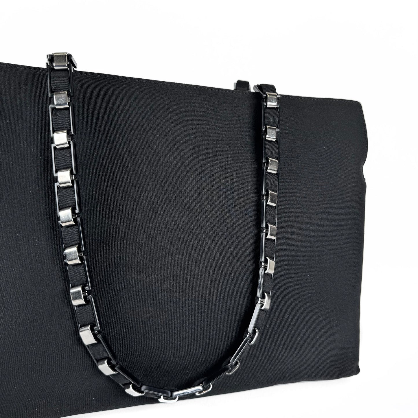 Ferragamo Tiered Grosgrain Nylon Shoulder Bag