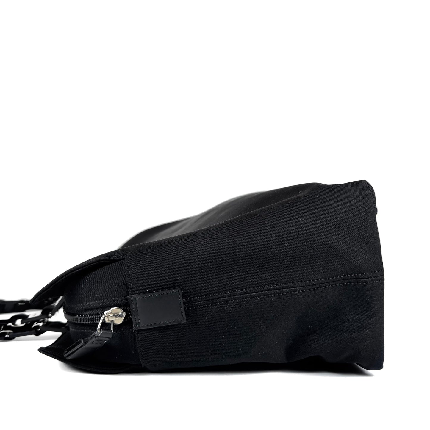 Ferragamo Tiered Grosgrain Nylon Shoulder Bag