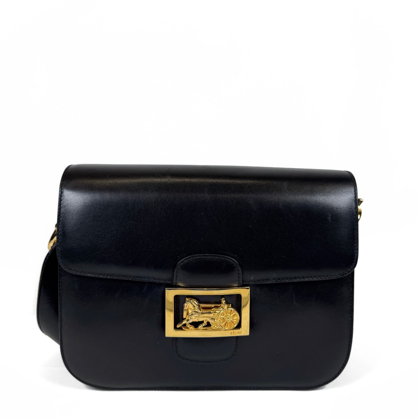 Celine Vintage Horse Carriage Box Bag