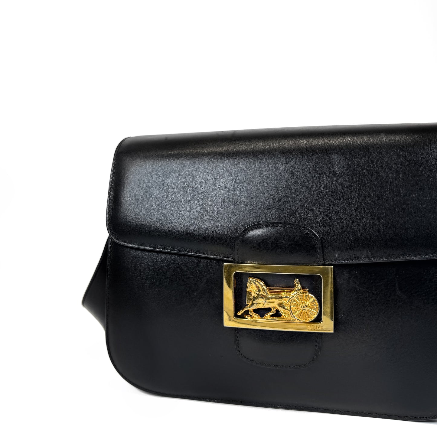 Celine Vintage Horse Carriage Box Bag
