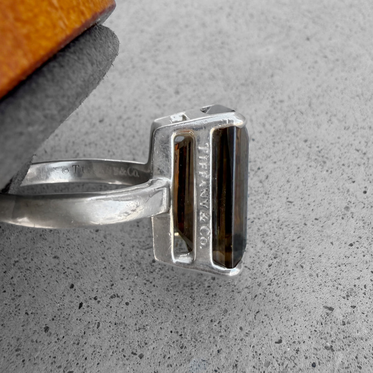 Tiffany & Co. Sparklers Smoky Quartz Sterling Silver Cocktail Ring