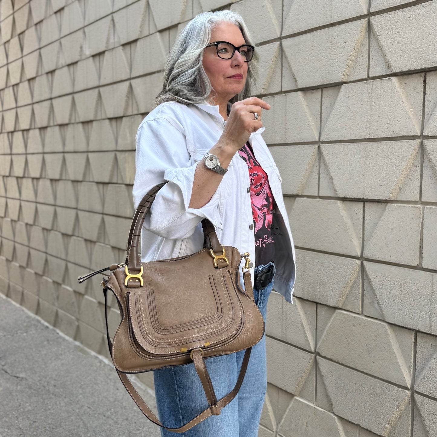 Chloe Marcie Double Carry Medium Bag