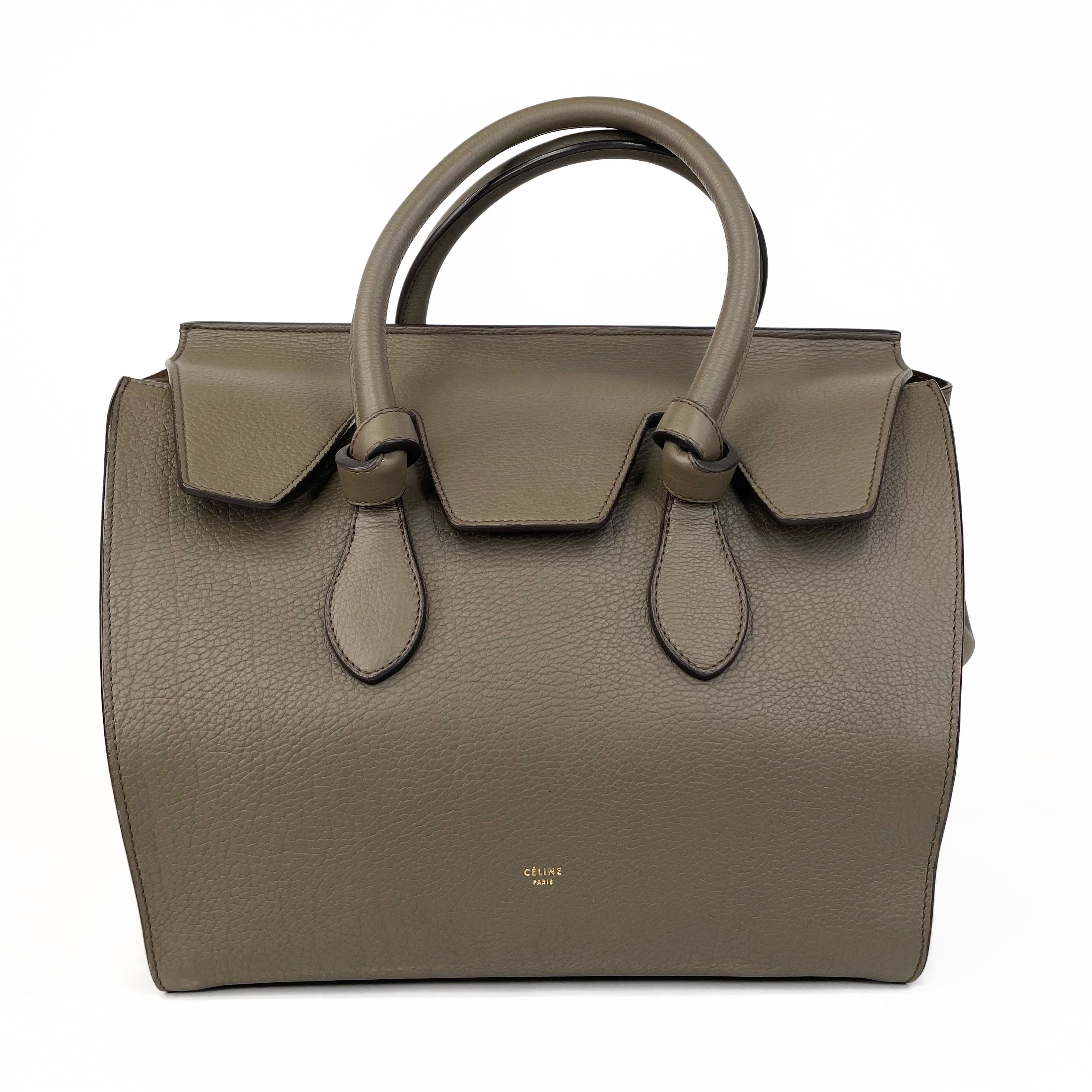 Celine Olive Tie Tote Bag