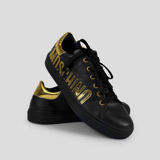 Moschino Gold Logo Sneakers