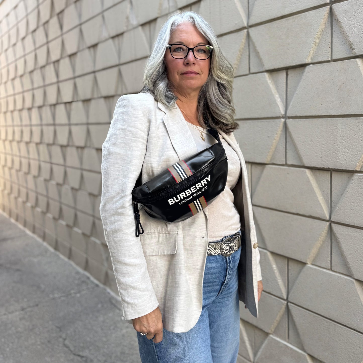 Burberry Stripe Sonny Waist Bag