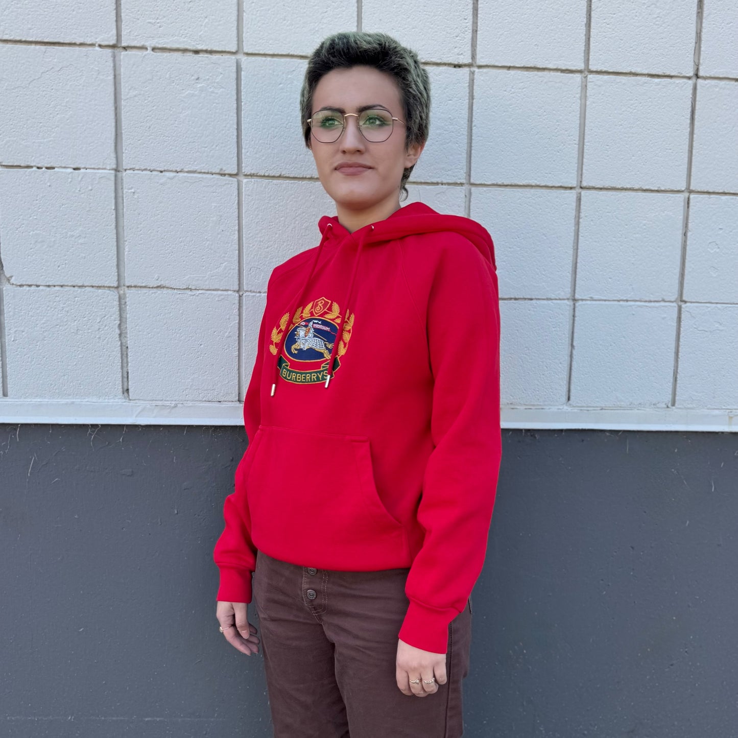 Burberry Logo Red Hoodie