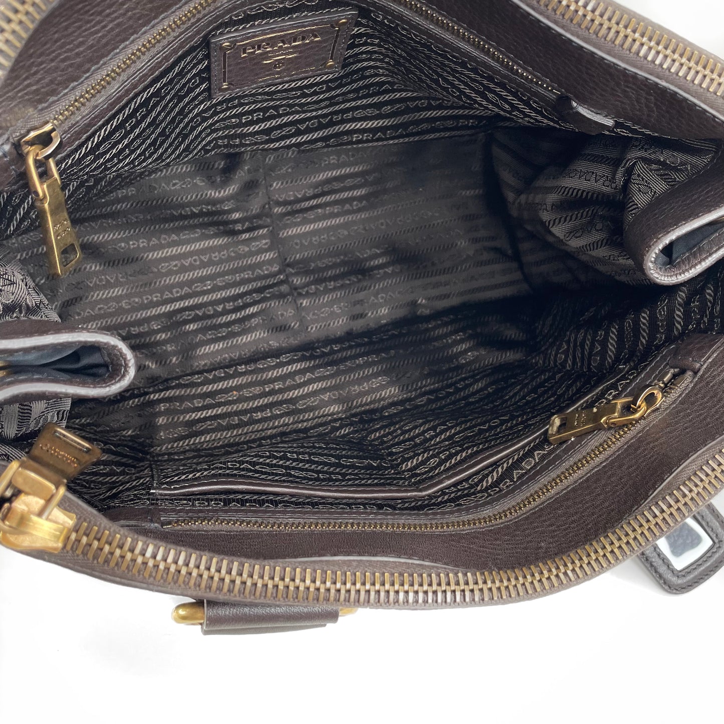 Prada Canapa Logo Tote Bag