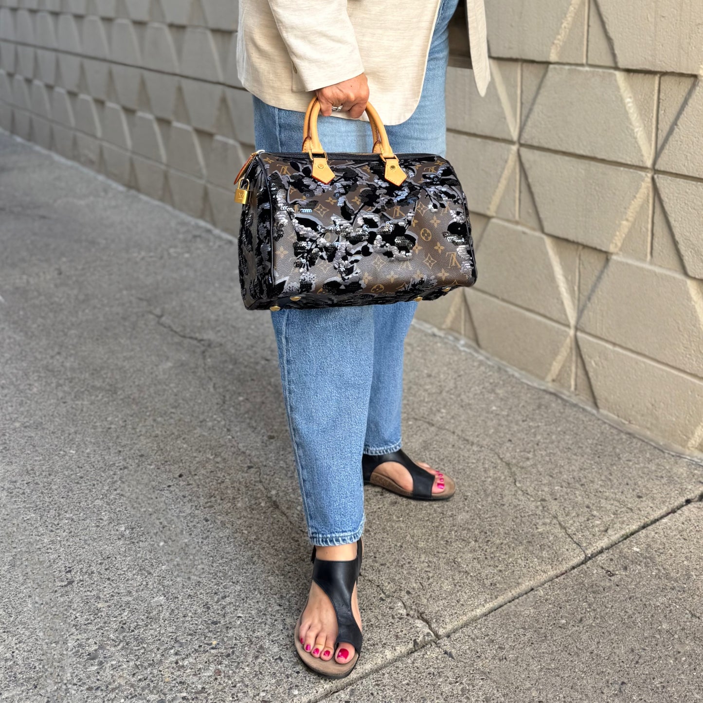 Louis Vuitton Limited Edition Fleur De Jais Speedy Bag