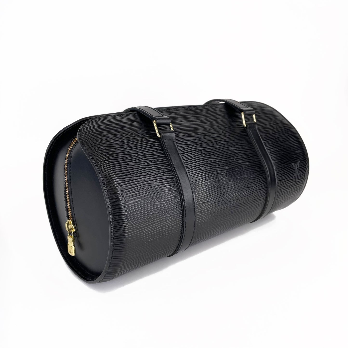 Louis Vuitton Black Epi Soufflot Bag