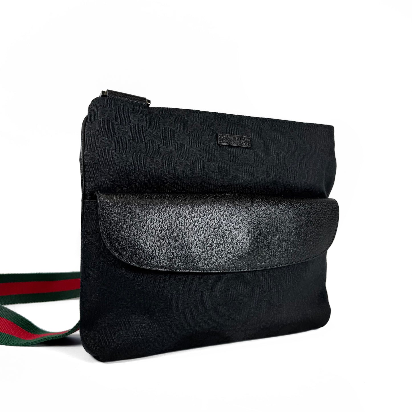 Gucci GG Canvas Web Messenger Bag