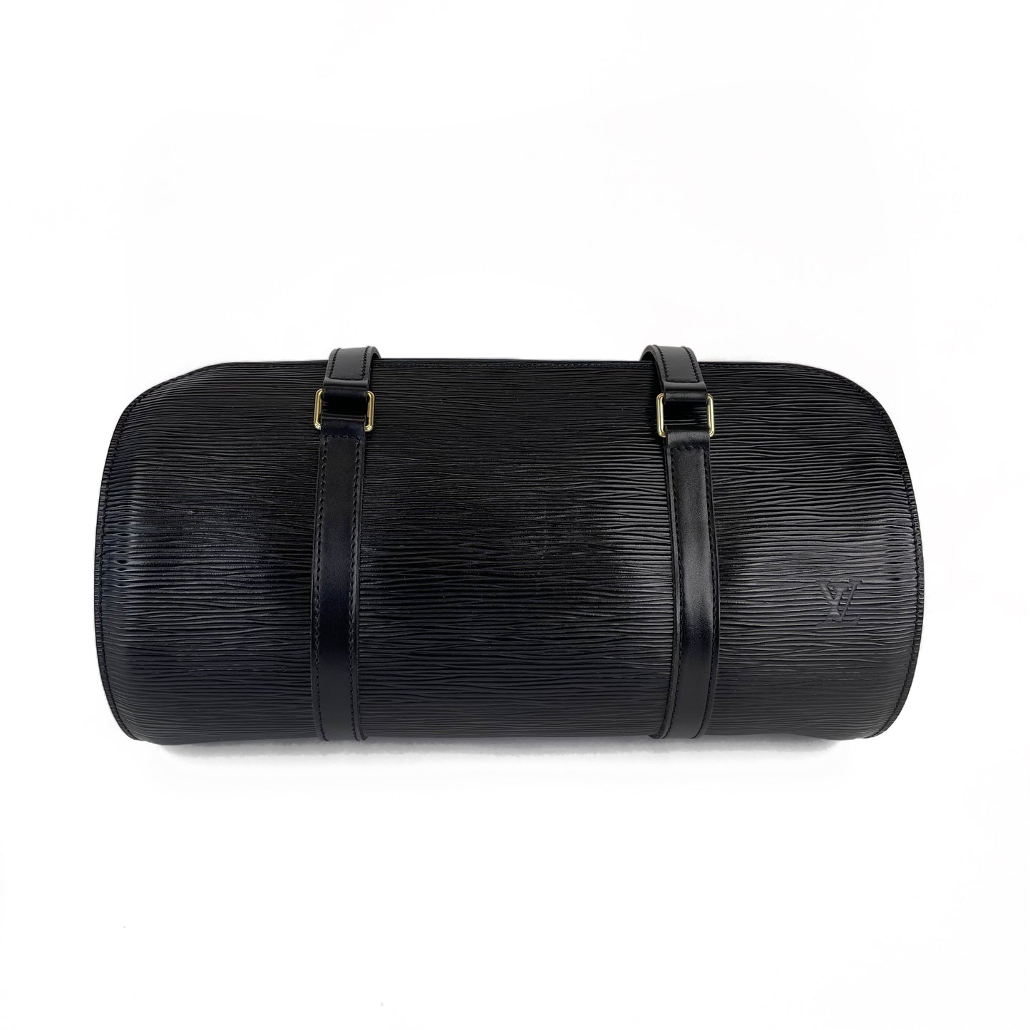 Louis Vuitton Black Epi Soufflot Bag