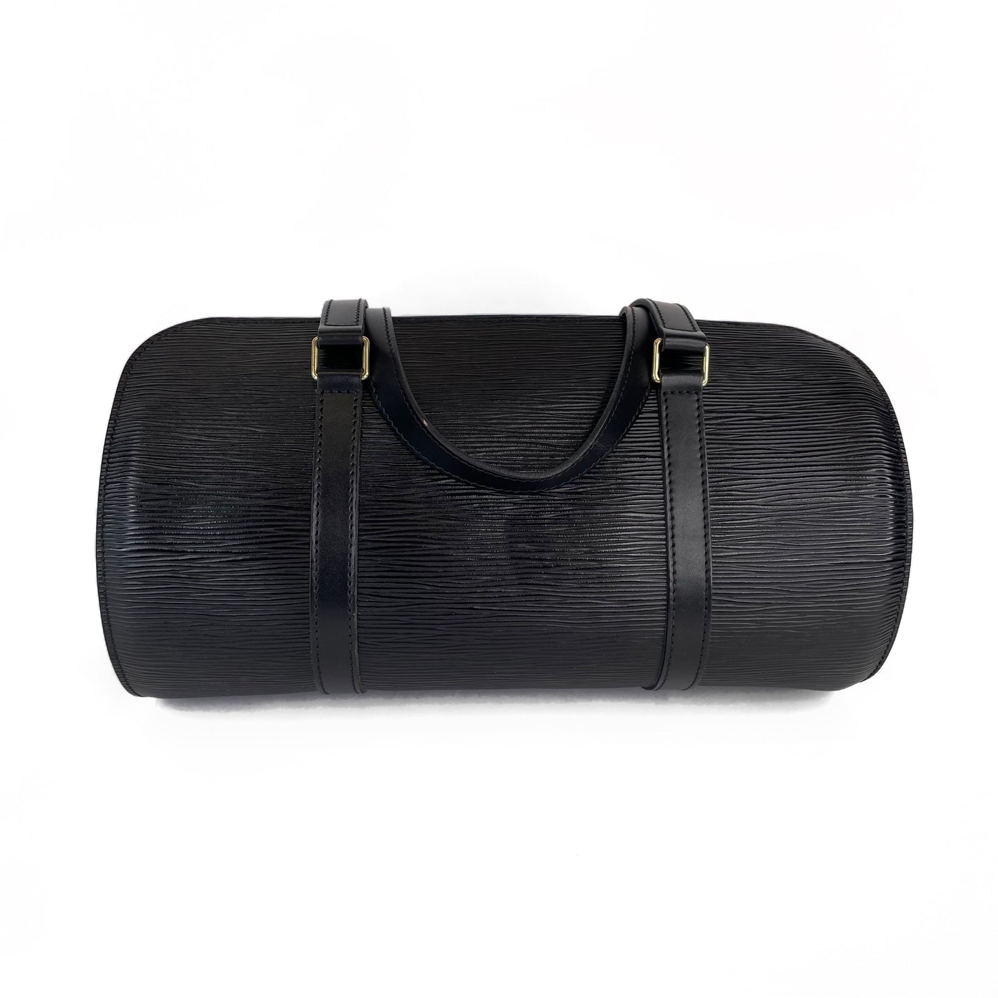 Louis Vuitton Black Epi Soufflot Bag