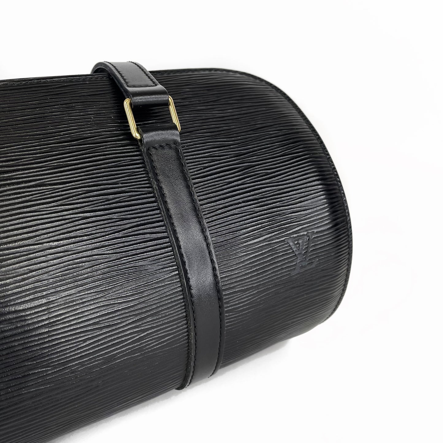 Louis Vuitton Black Epi Soufflot Bag