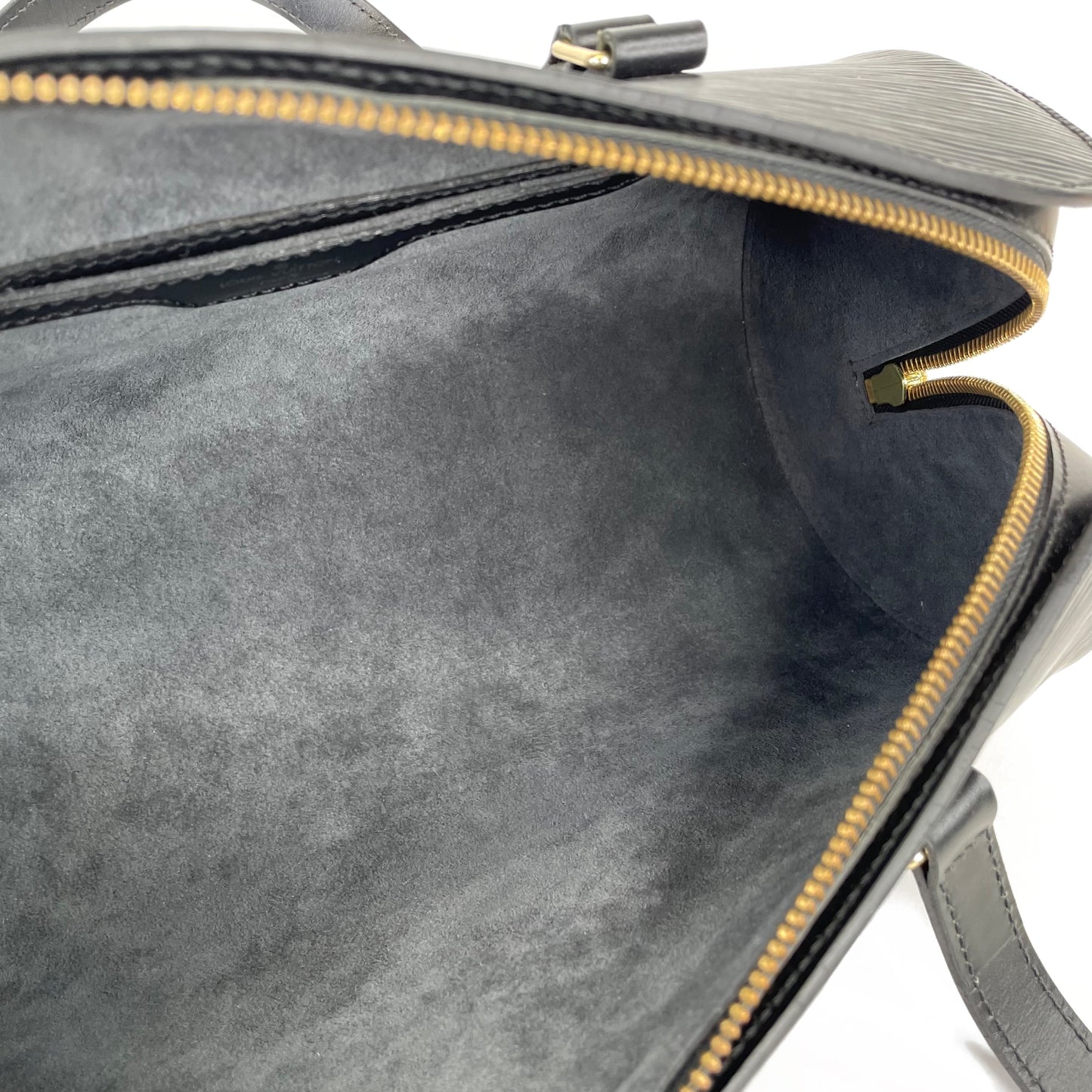 Louis Vuitton Black Epi Soufflot Bag