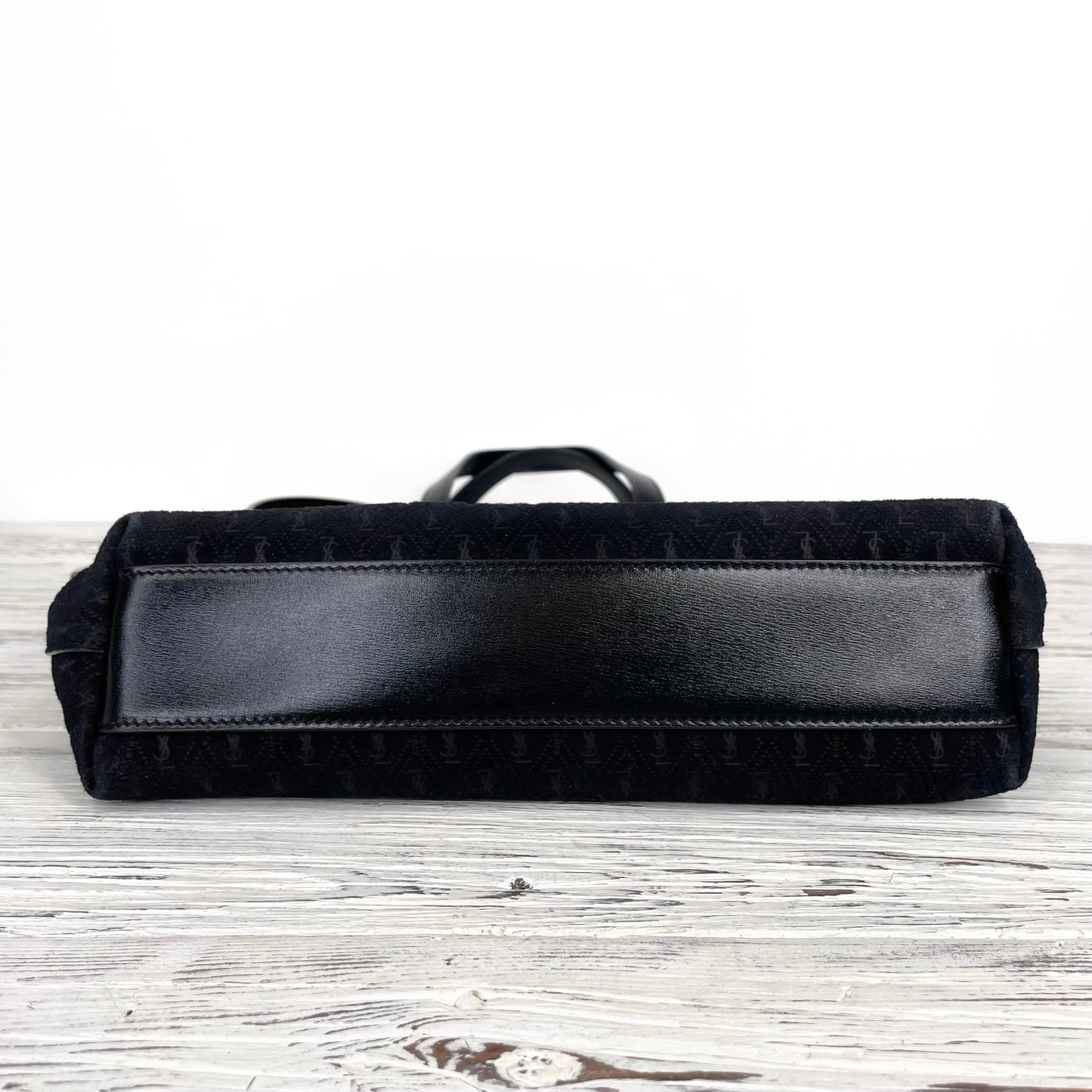 Saint Laurent Toy Monogram-Embossed Suede Bag