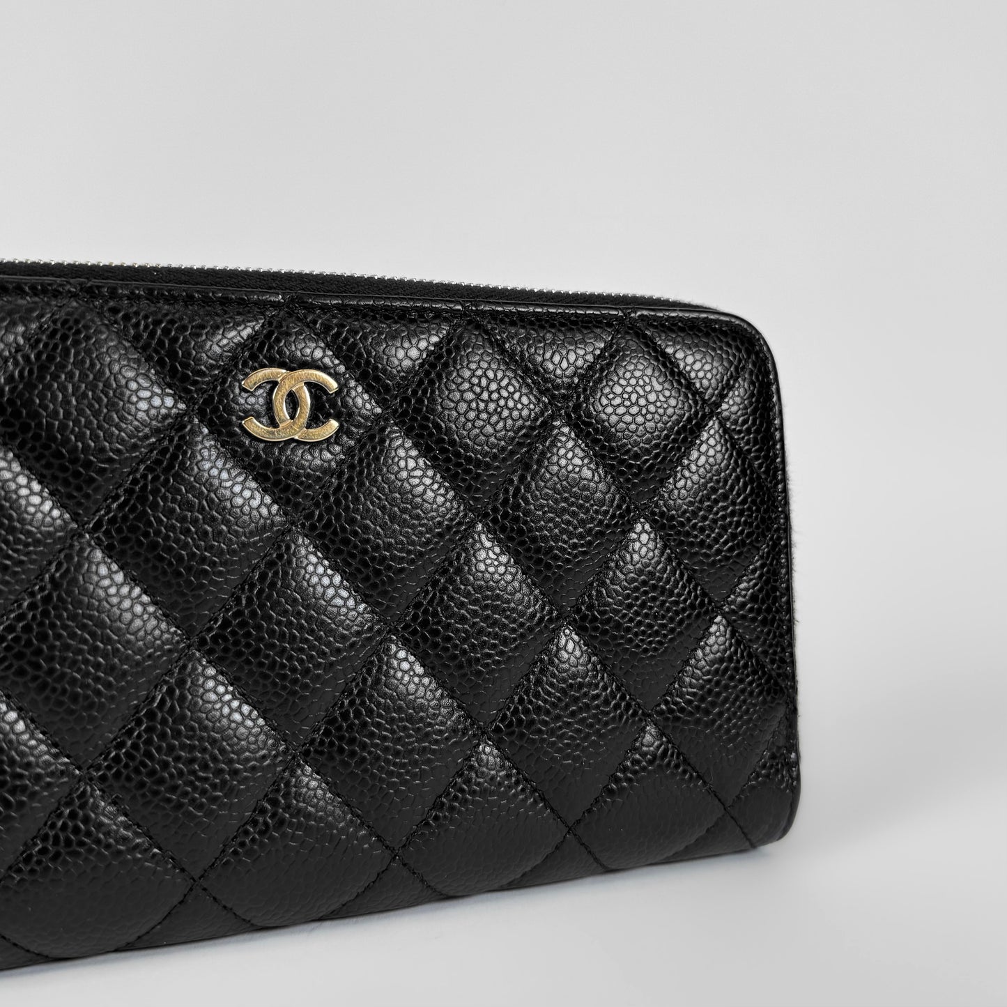 Chanel Caviar Leather Long Wallet