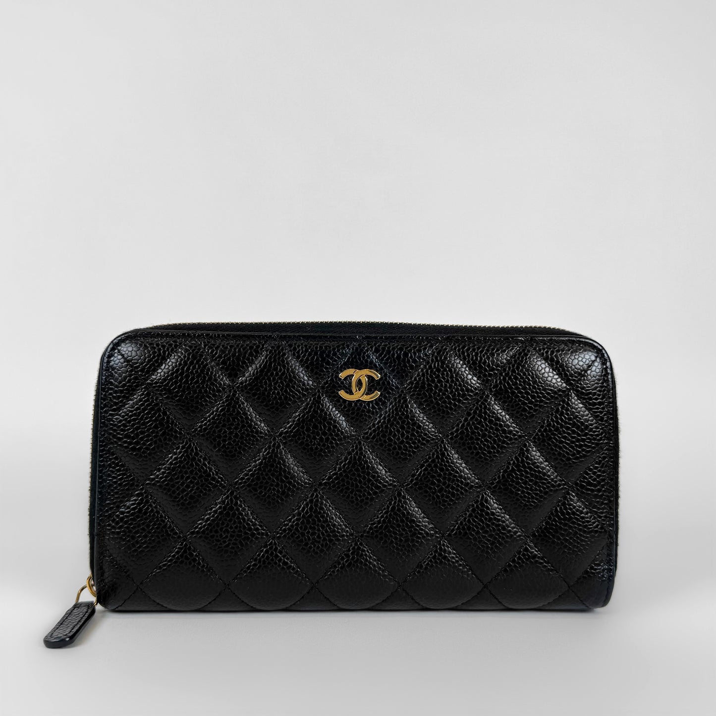 Chanel Caviar Leather Long Wallet