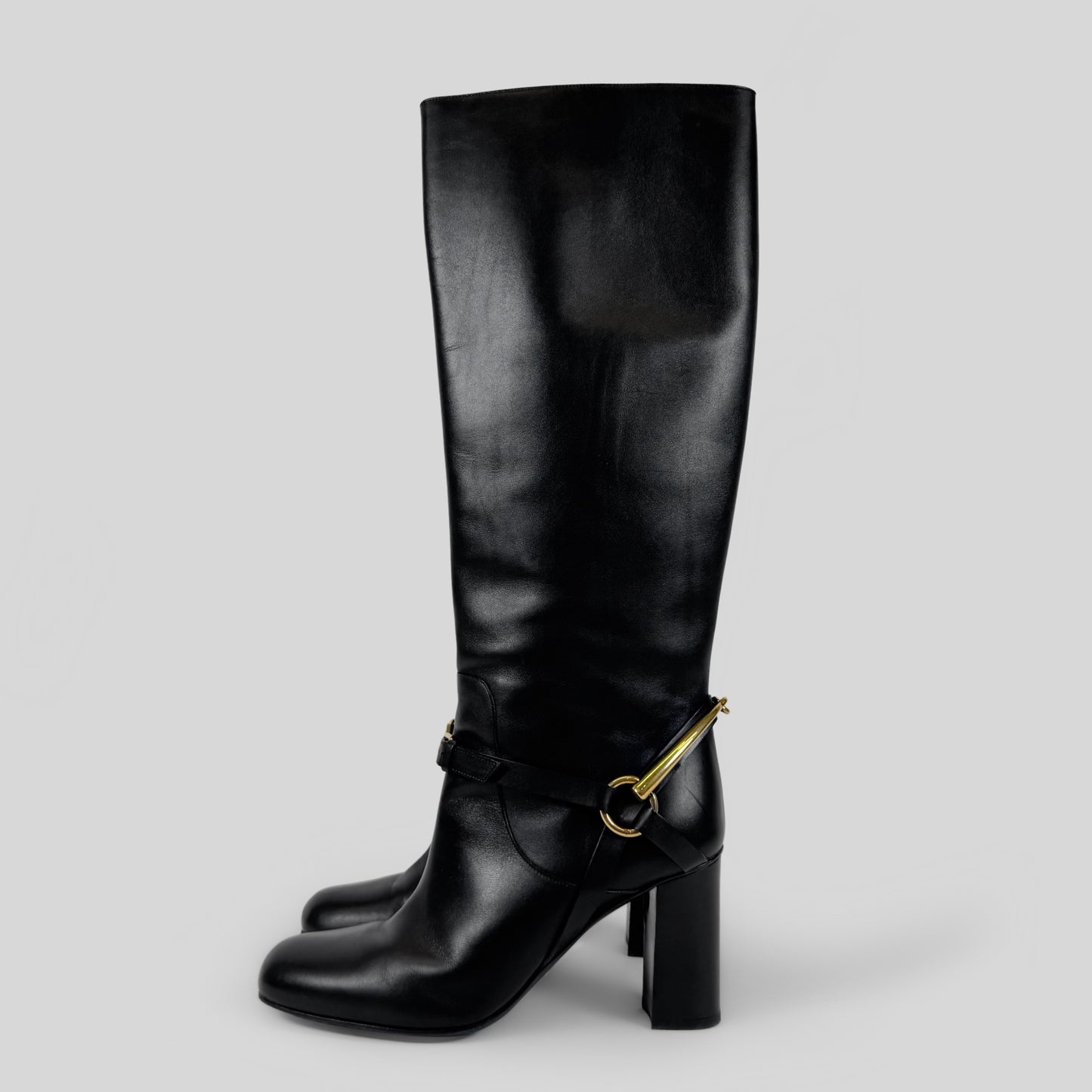 Gucci Horsebit Leather Tall Boots