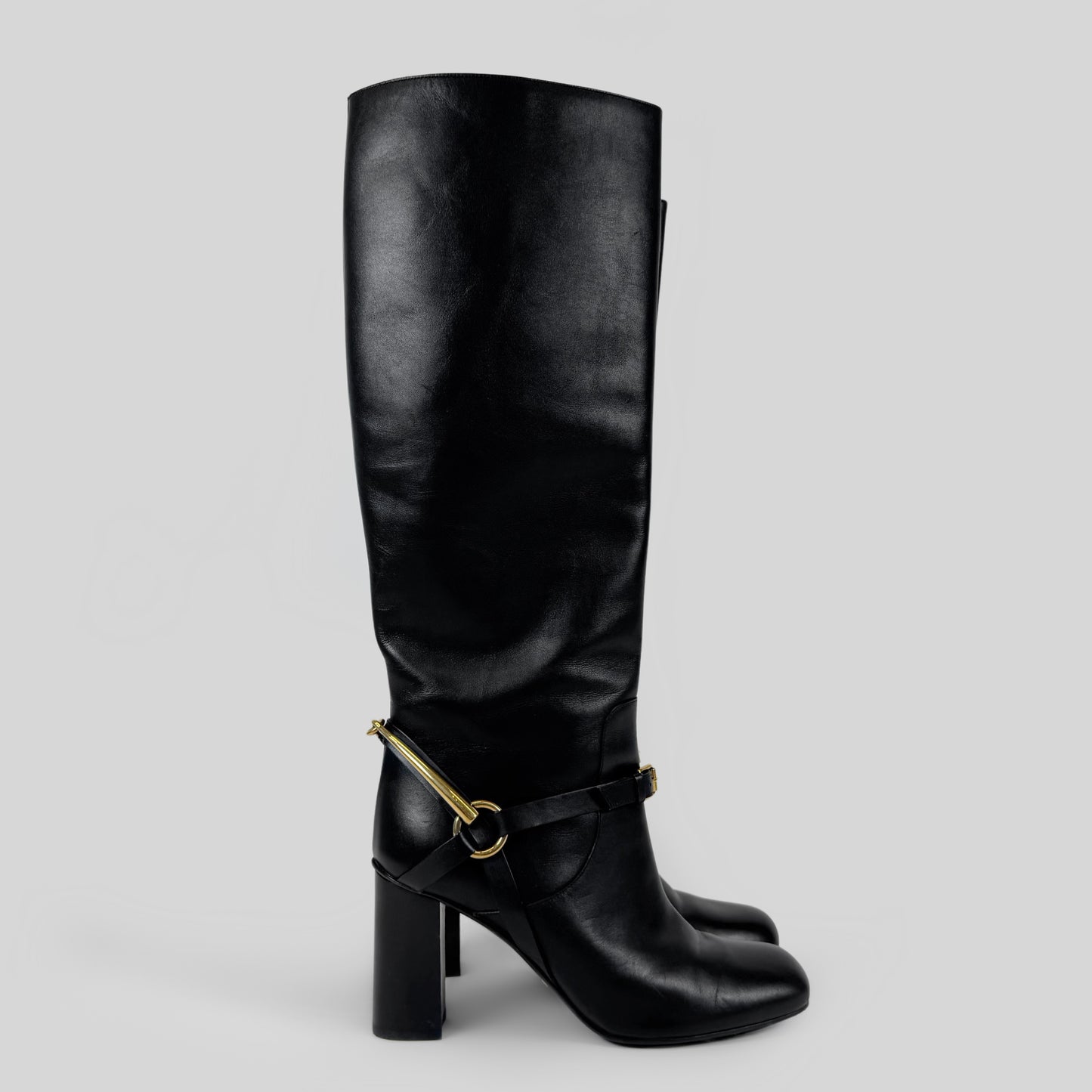 Gucci Horsebit Leather Tall Boots