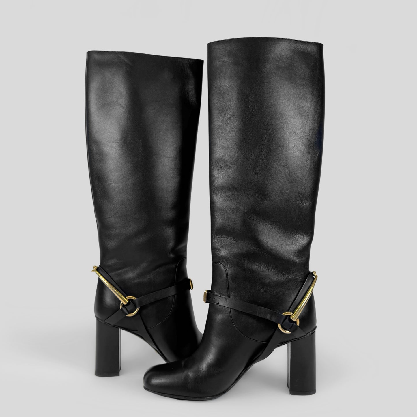 Gucci Horsebit Leather Tall Boots