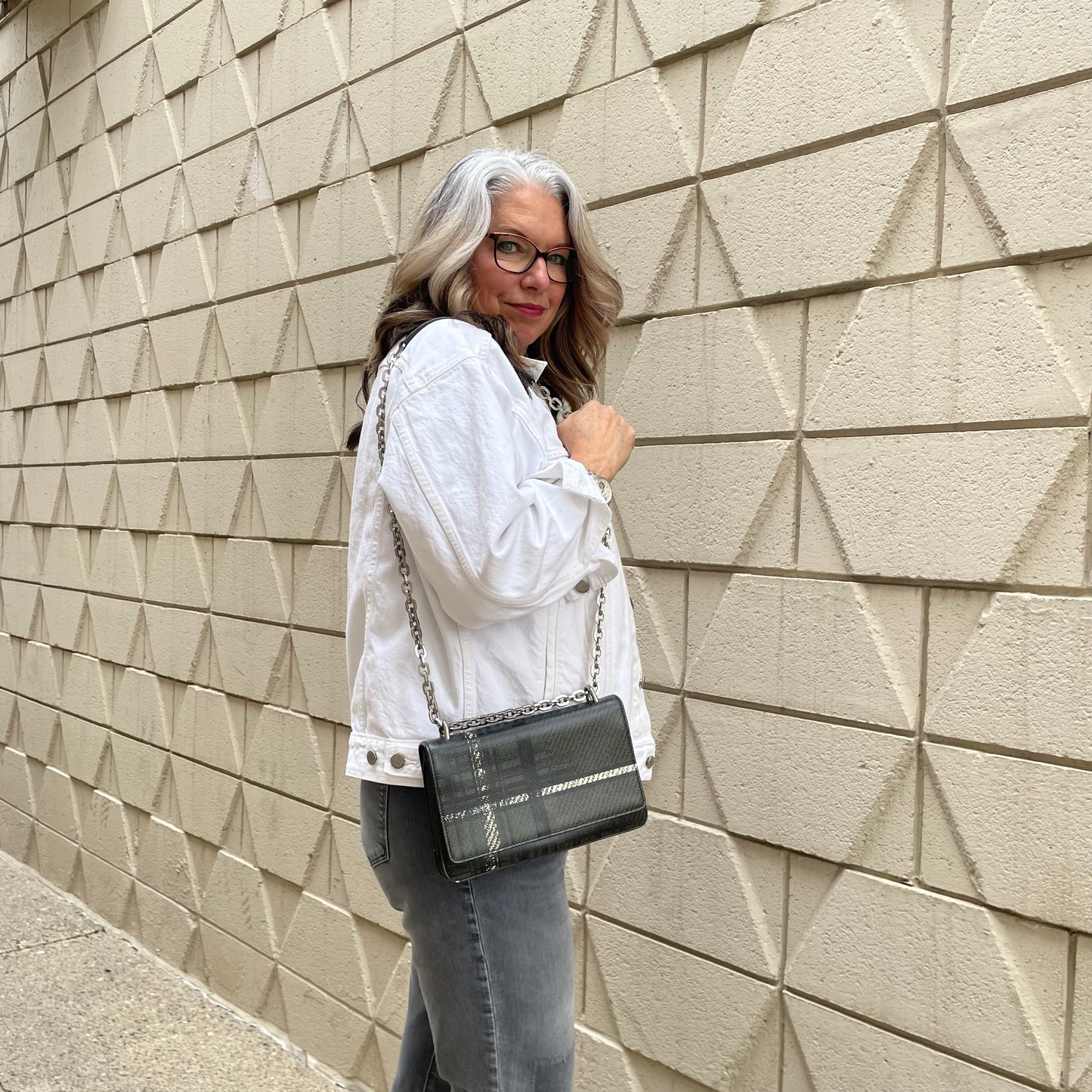 Prada Tartan Chain Bag