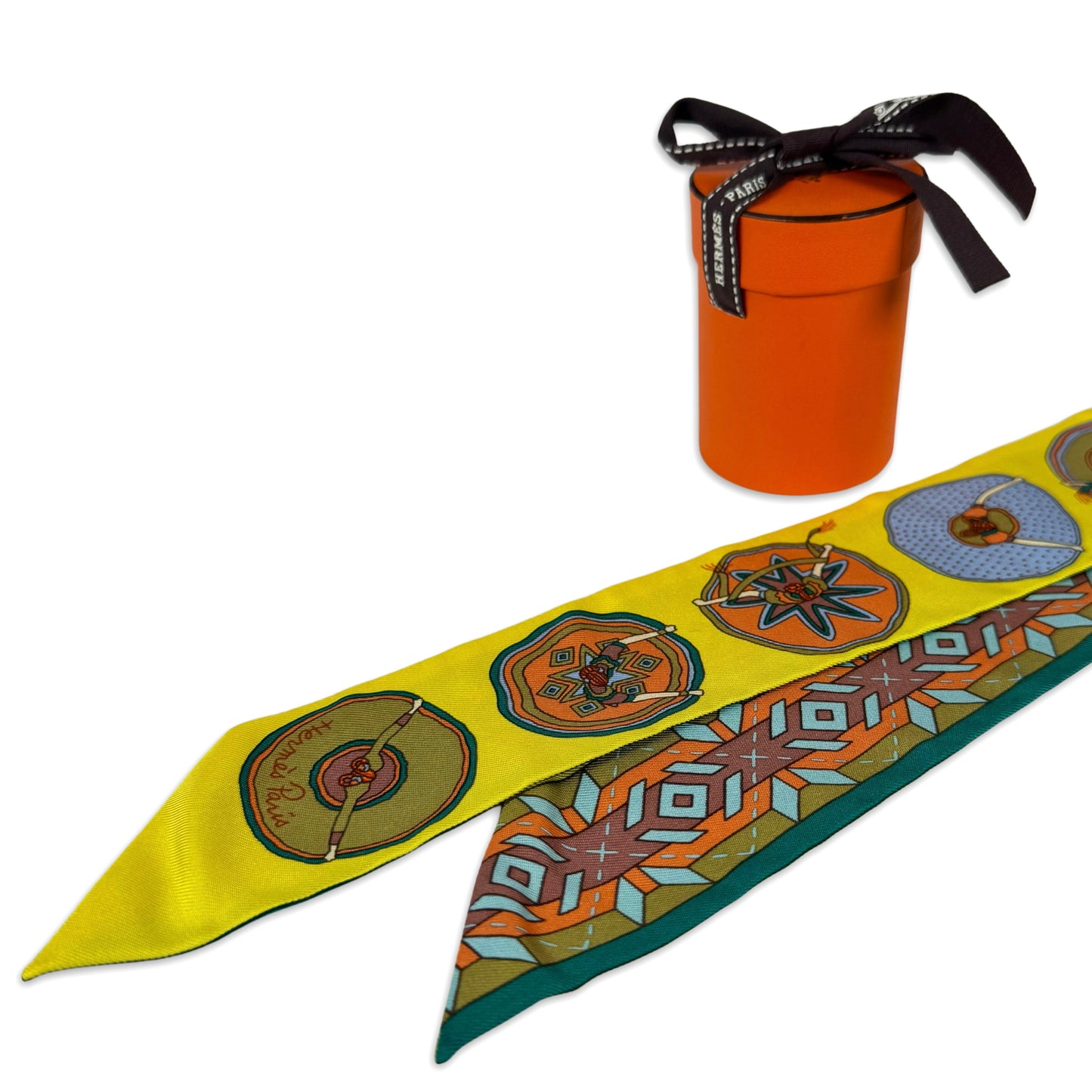 Hermès Belles du Mexique Twilly Scarf