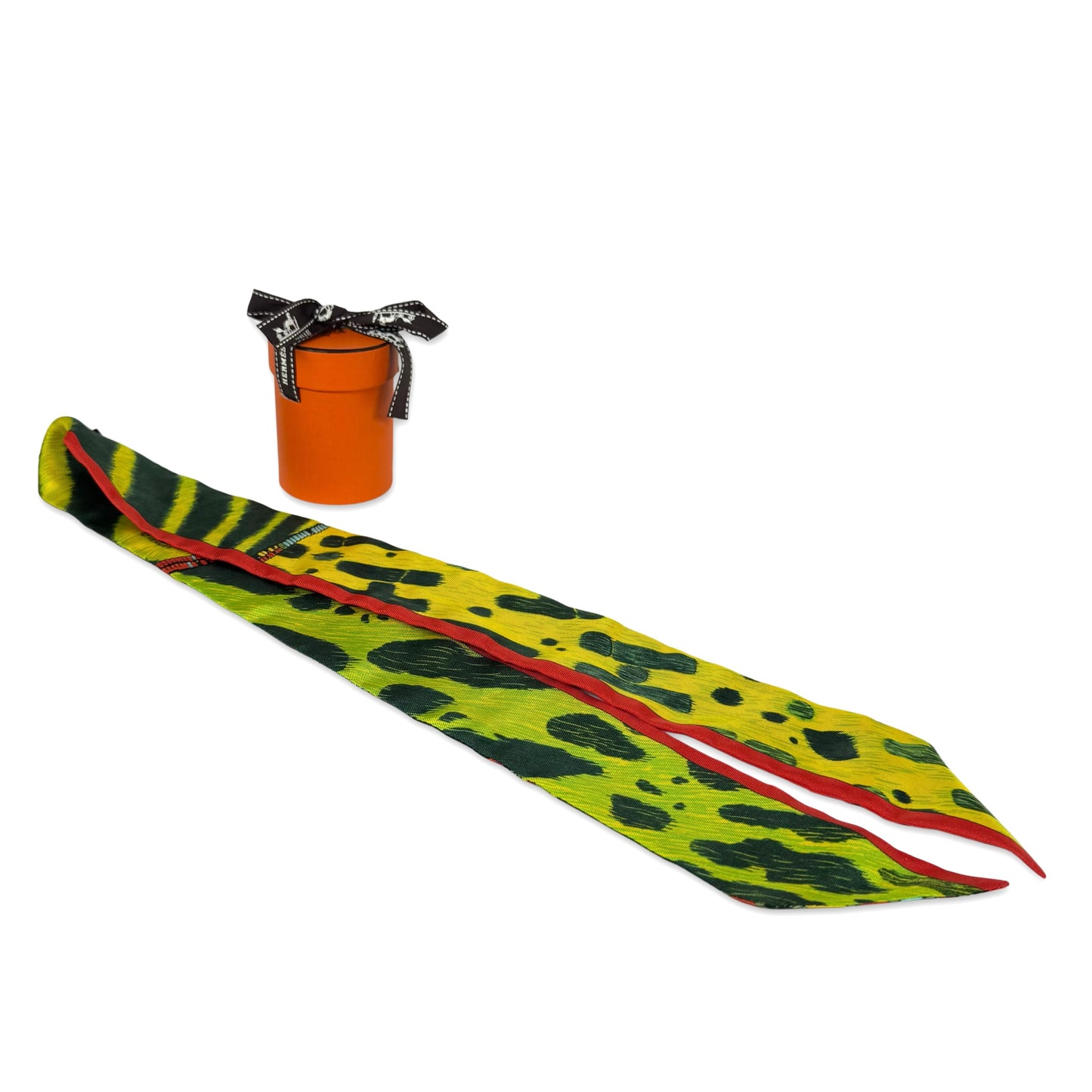 Hermès Pelage et Camouflage Twilly Scarf