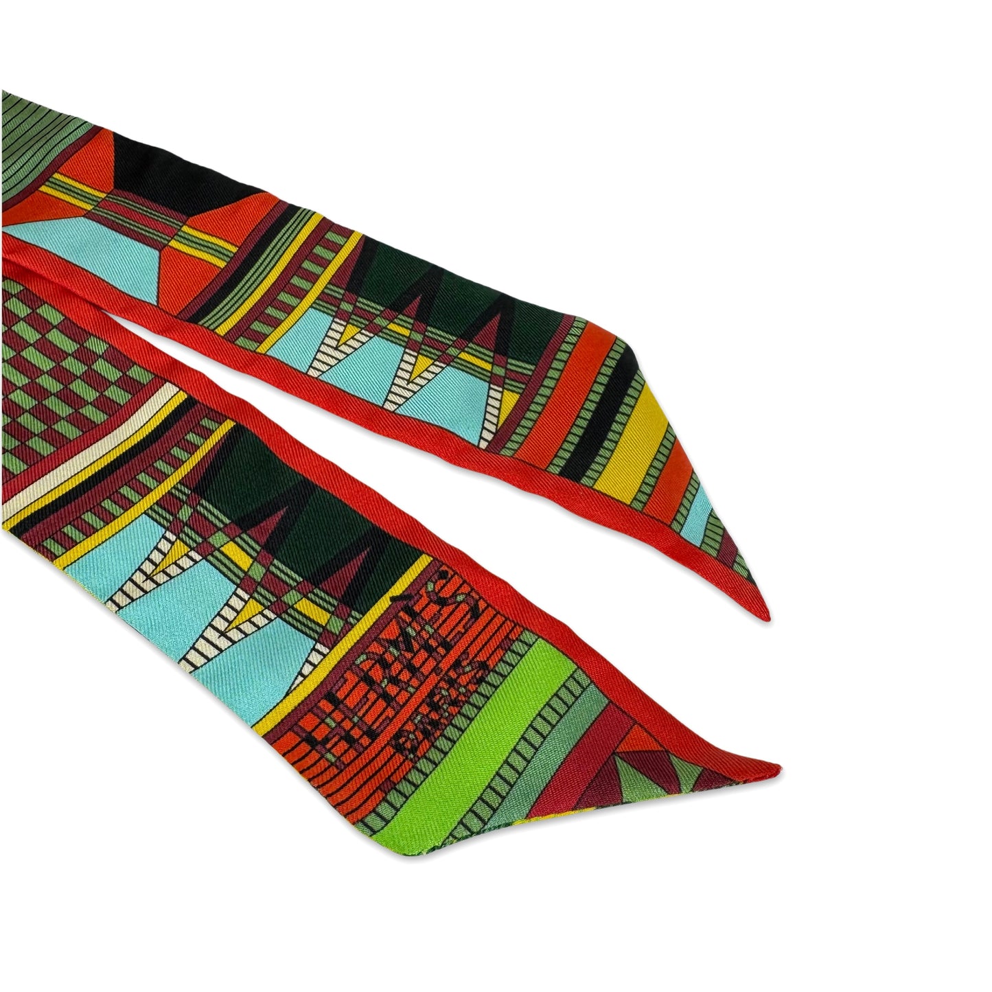 Hermès Pelage et Camouflage Twilly Scarf