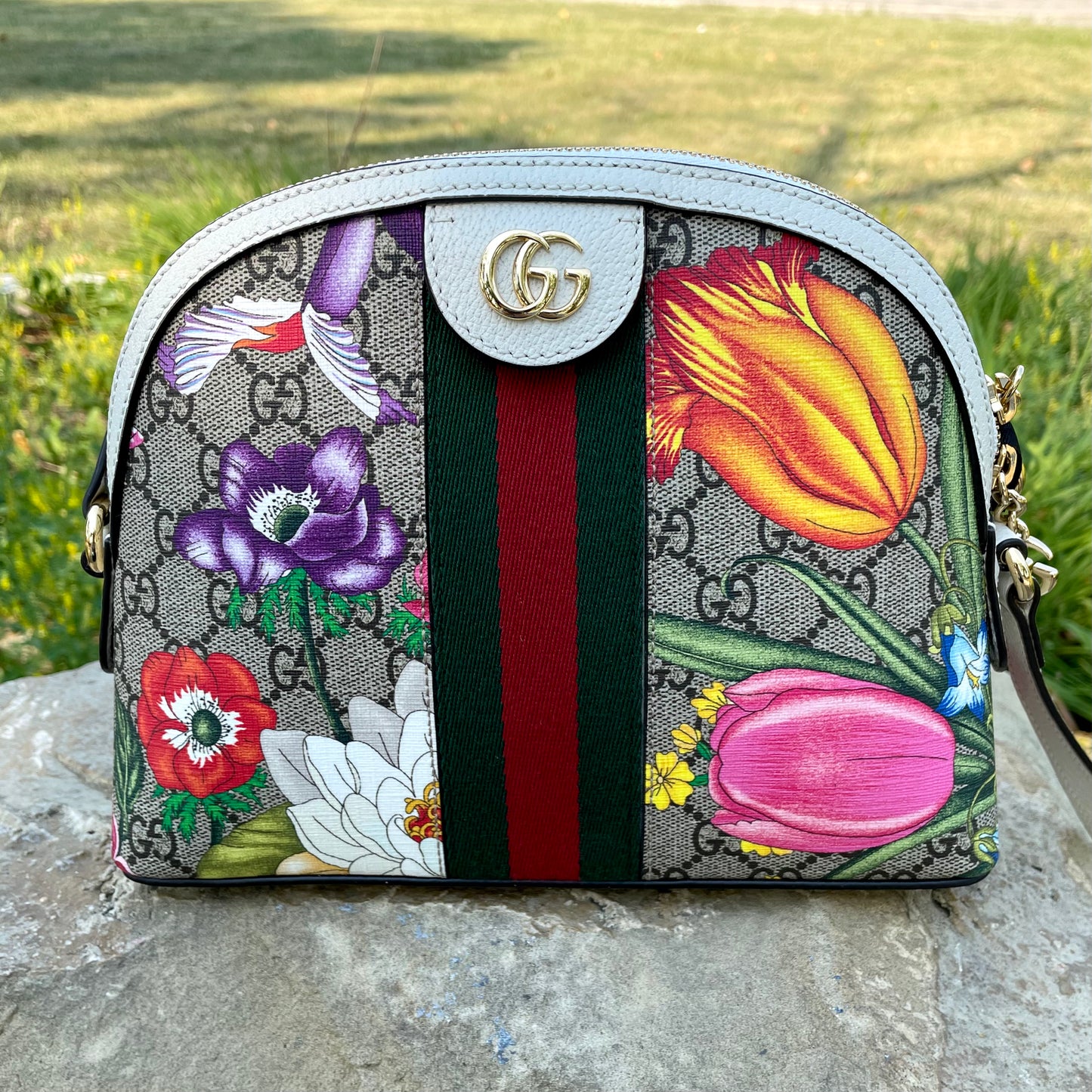 Gucci Ophidia Floral Dome Bag