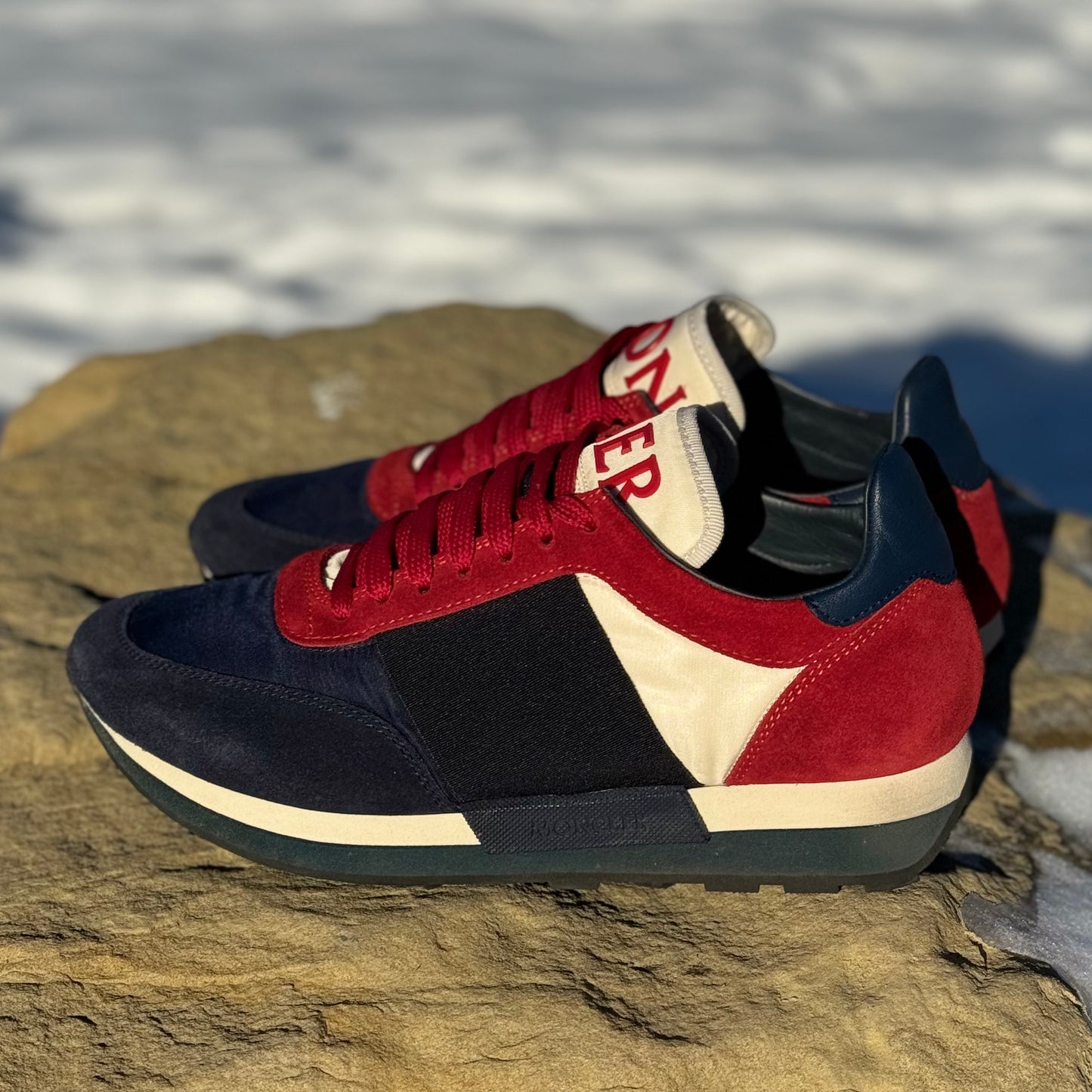 Moncler Tricolor Horace Low-Top Sneakers