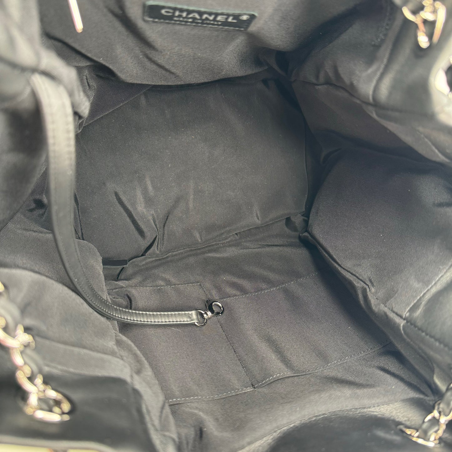 Chanel Urban Spirit Drawstring Bucket Black