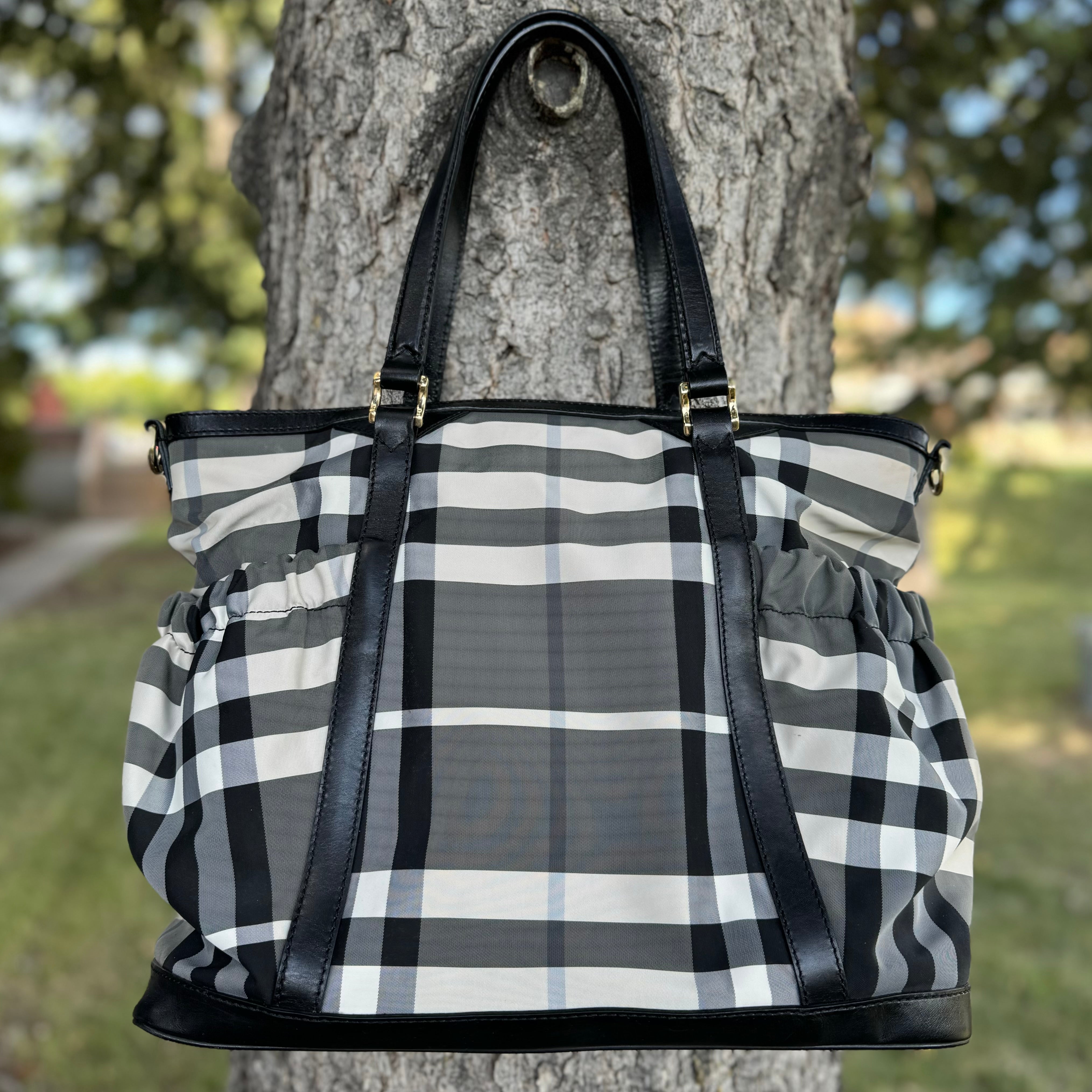 Bag Price Burberry Tote Plaid Burberry Black Plaid Bag Shoulder