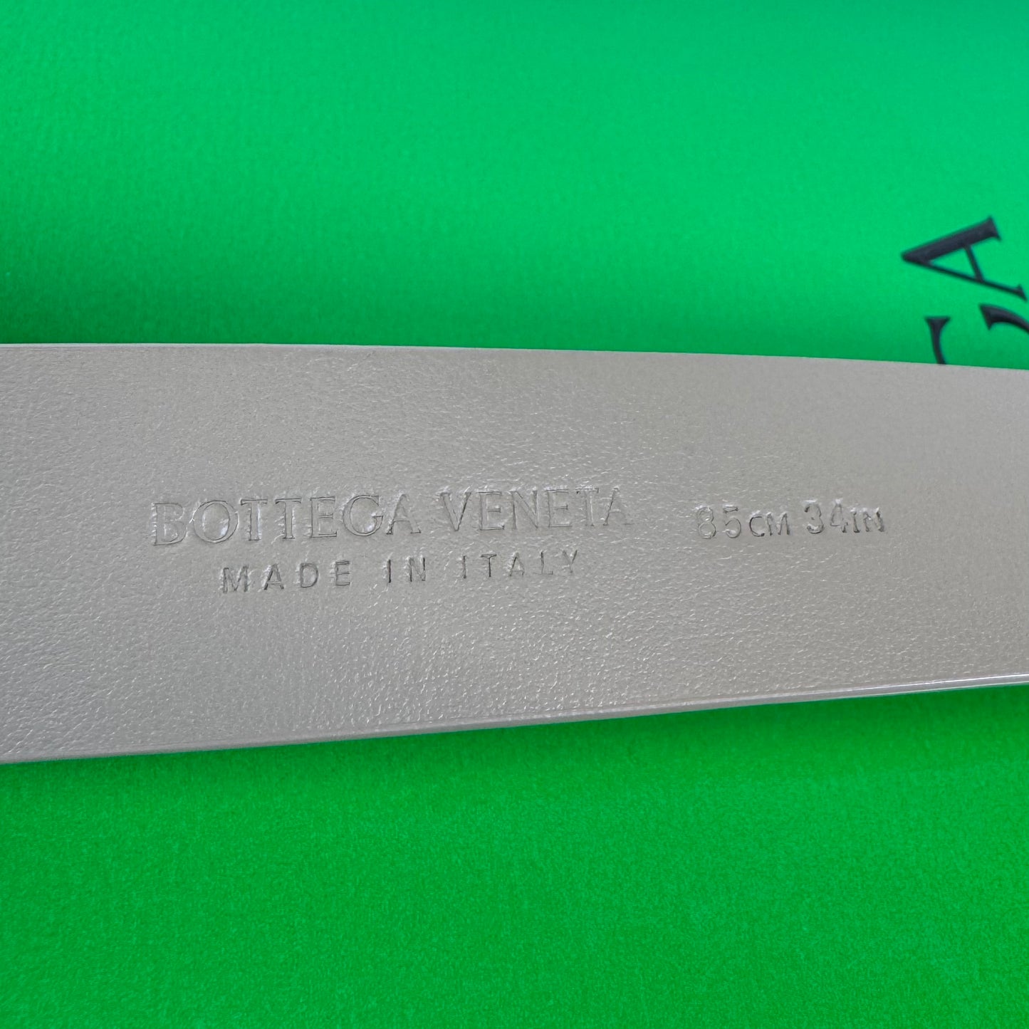 Bottega Veneta Triangle-Buckle Leather Belt