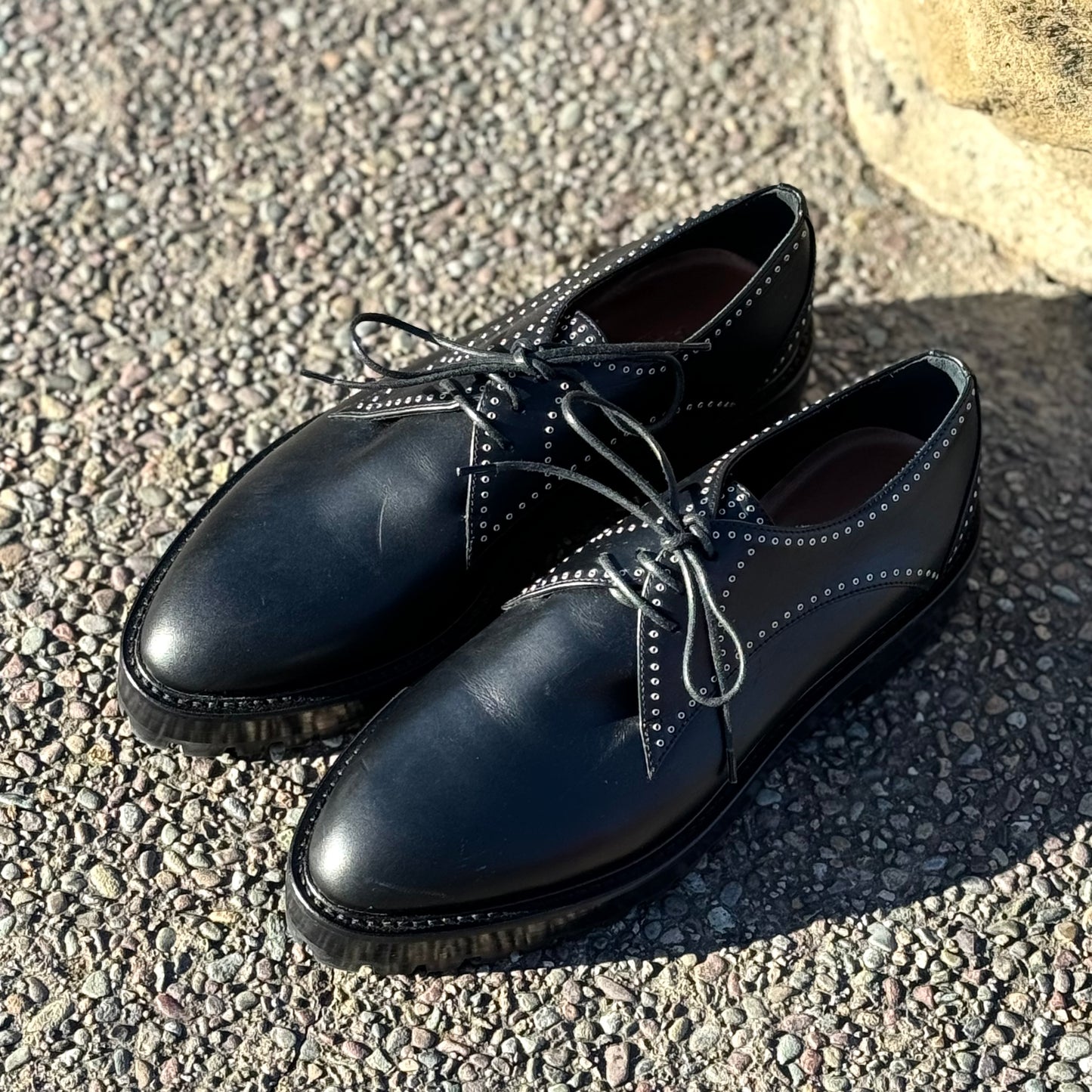 Alaïa Grommet Studded Loafers