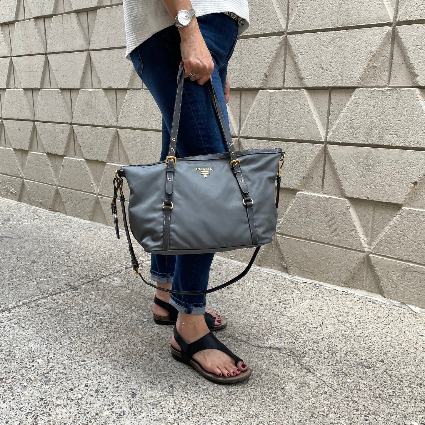Prada Nylon Tote Bag