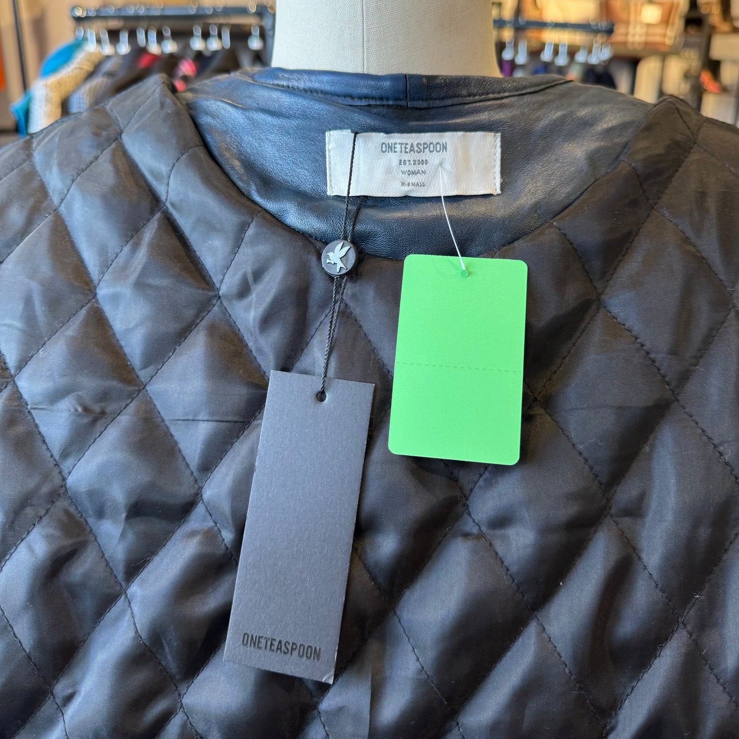 One Teaspoon Oversized Leather Jacket