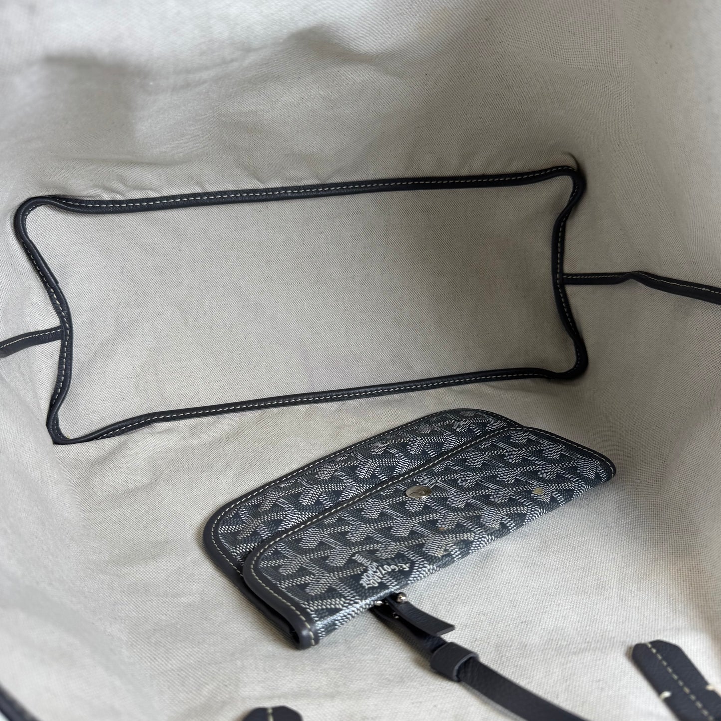 Goyard Saint Louis Grey Goyardine PM Tote